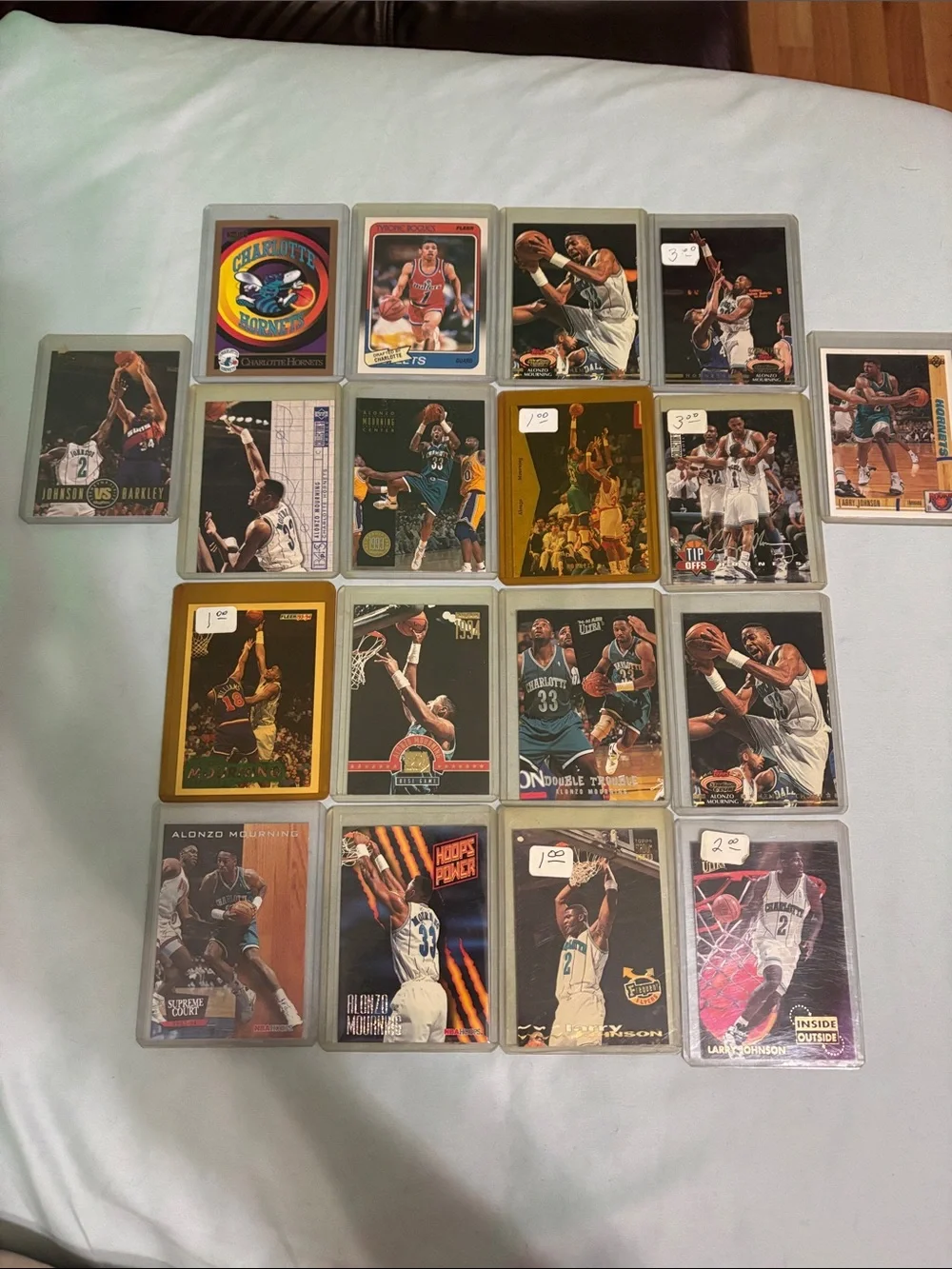 Vintage Charlotte Hornets Basketball Trading Card Lot